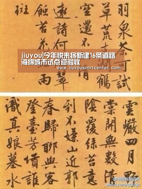 jiuyou|今年悦来将新建16条道路海绵城市试点迎验收